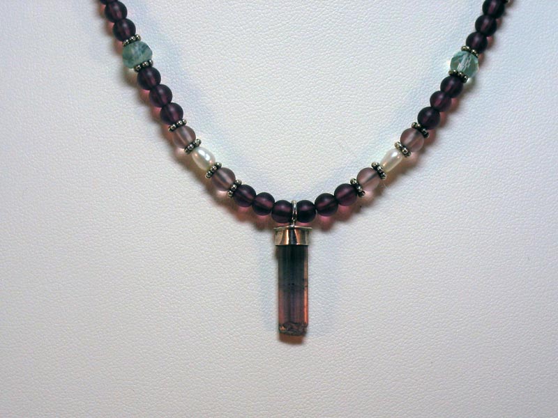 Bi-Color Tourmaline Necklace