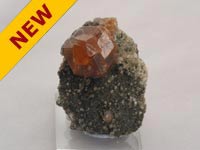 Smoky Quartz with Garnet on Microcline 