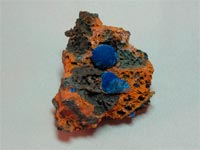 Azurite on matrix