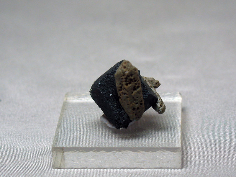Smoky Quartz on Brookite