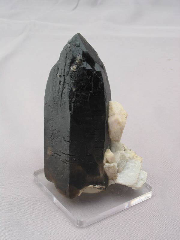 Smoky Quartz with Feldspar and Albite 
