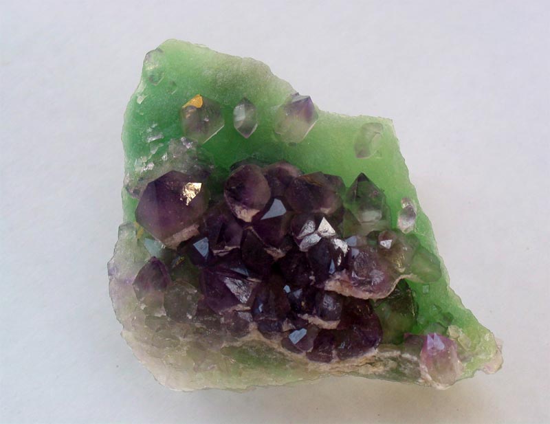 Amethyst Quartz on Fluorite