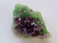 Amethyst Quartz on Fluorite